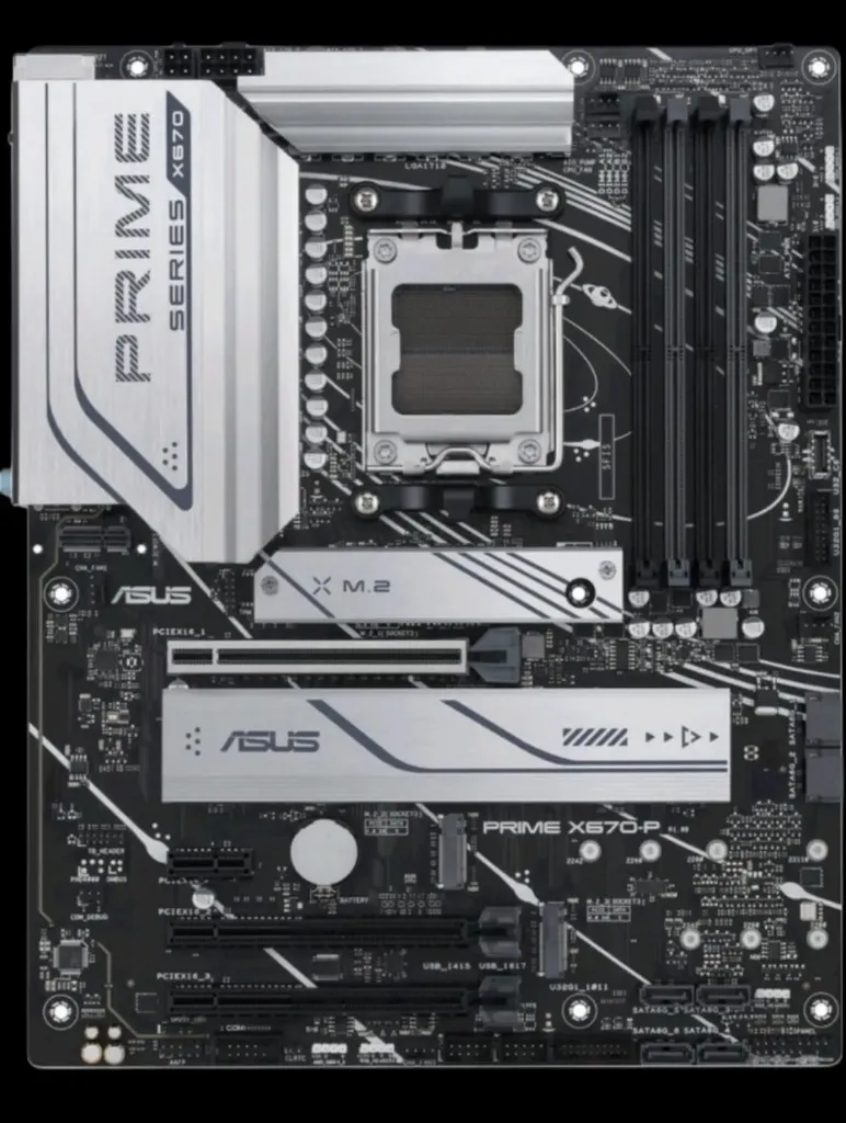 Auus prime X670-P CSM AM5 socket ATX AMD X670 DDR5 Motherboard for Desktop